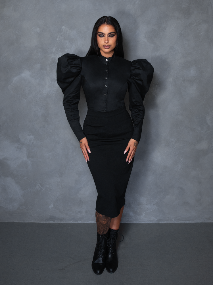 PRE-ORDER - Brontë Blouse in Black