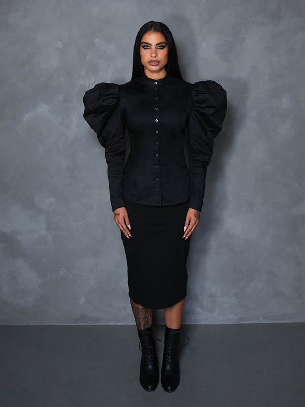 PRE-ORDER - Brontë Blouse in Black