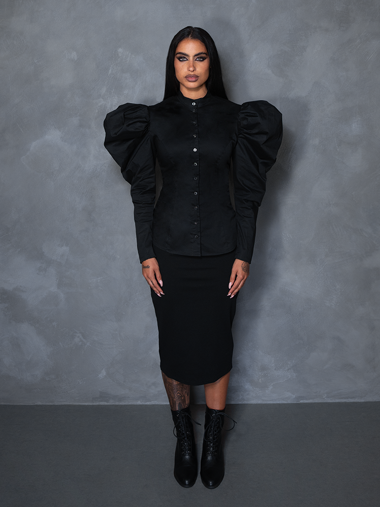 PRE-ORDER - Brontë Blouse in Black