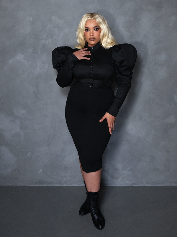 PRE-ORDER - Brontë Blouse in Black