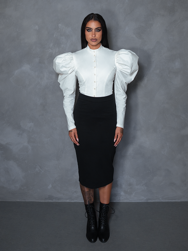 PRE-ORDER - Brontë Blouse in Ivory
