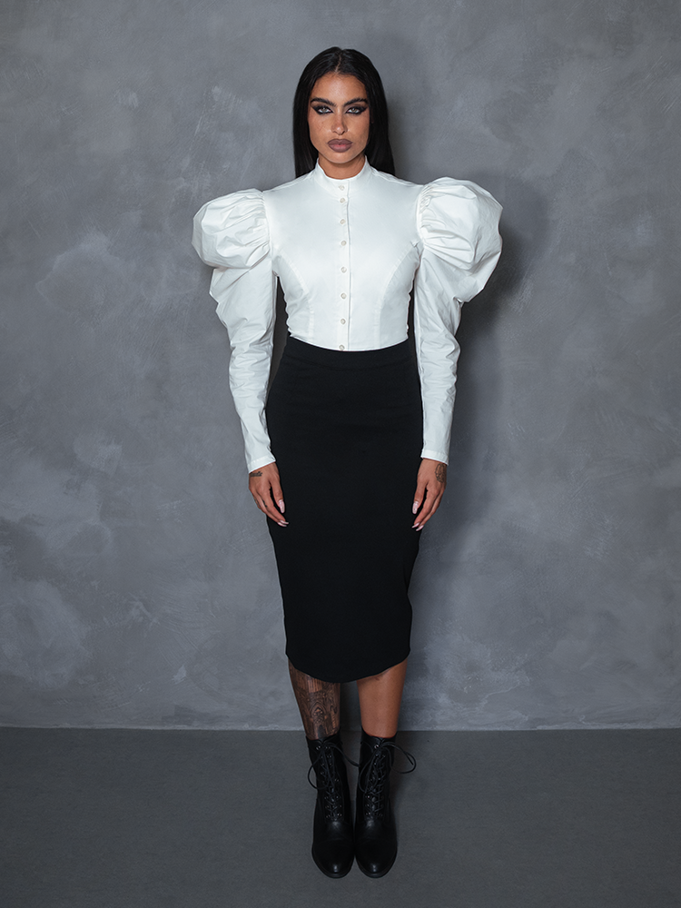 PRE-ORDER - Brontë Blouse in Ivory