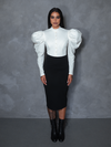 PRE-ORDER - Brontë Blouse in Ivory