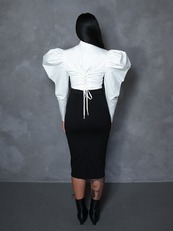 PRE-ORDER - Brontë Blouse in Ivory