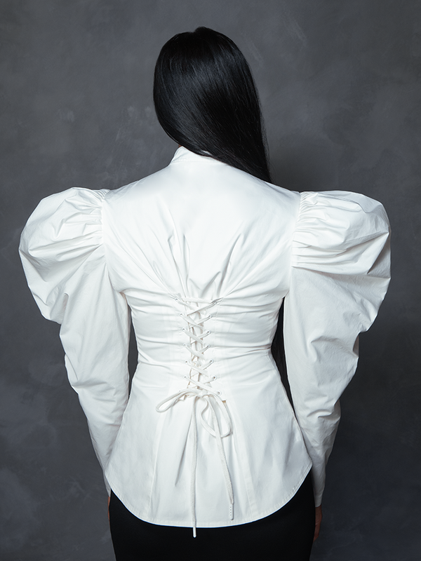 PRE-ORDER - Brontë Blouse in Ivory