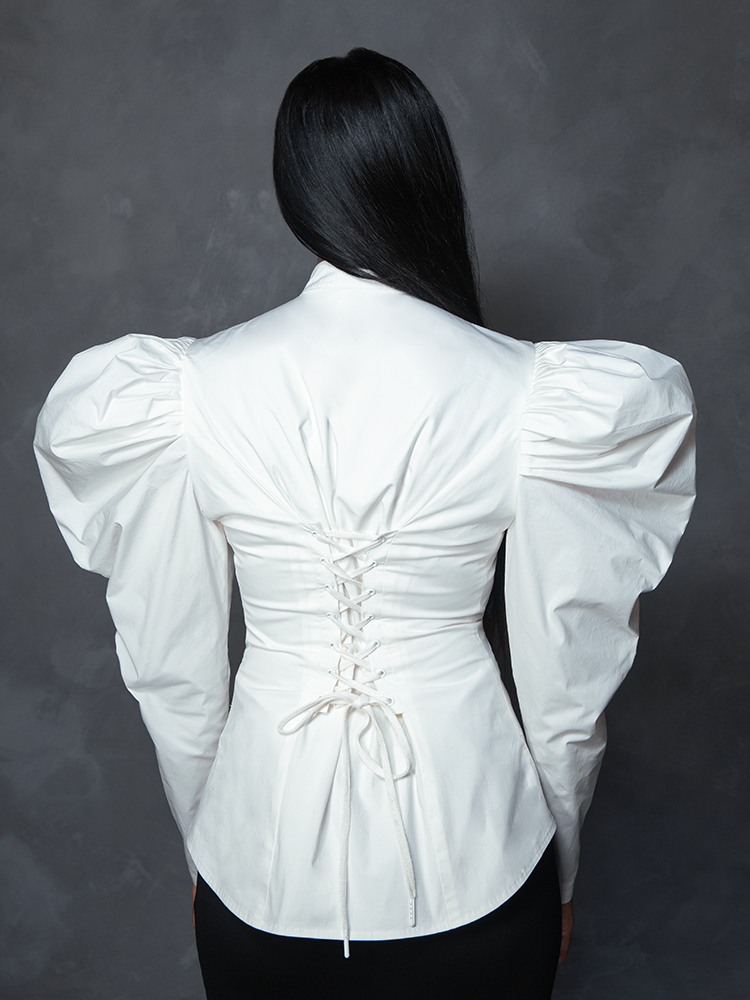 PRE-ORDER - Brontë Blouse in Ivory