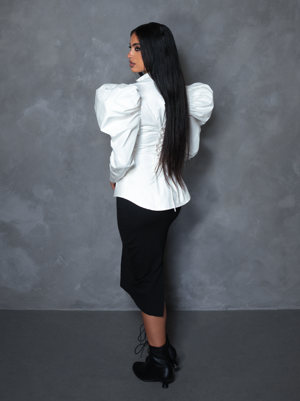 PRE-ORDER - Brontë Blouse in Ivory