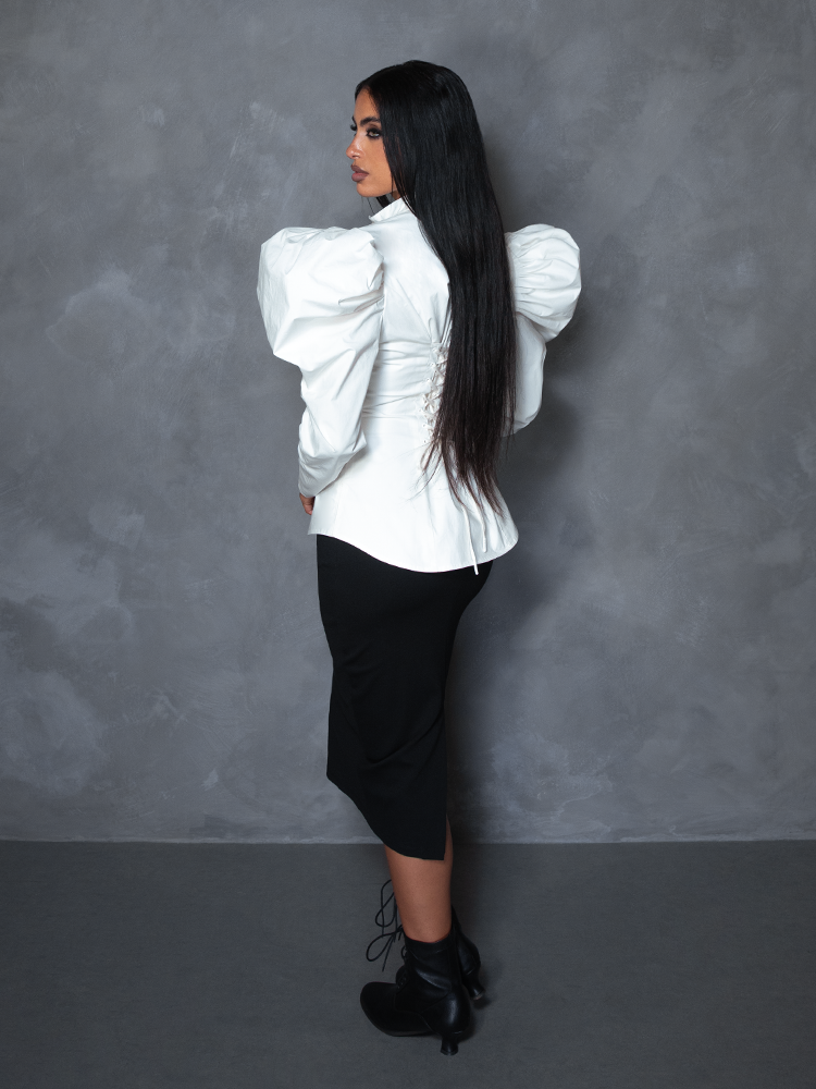 PRE-ORDER - Brontë Blouse in Ivory