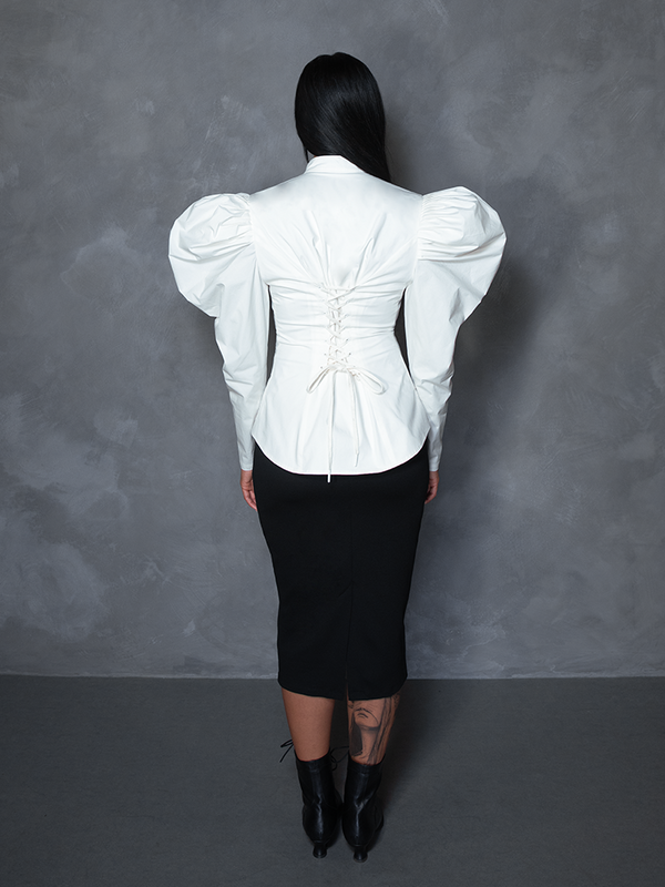 PRE-ORDER - Brontë Blouse in Ivory