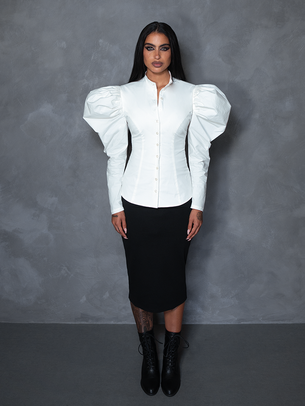 PRE-ORDER - Brontë Blouse in Ivory
