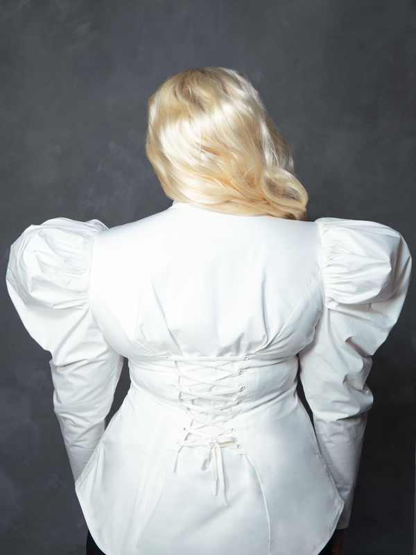 PRE-ORDER - Brontë Blouse in Ivory