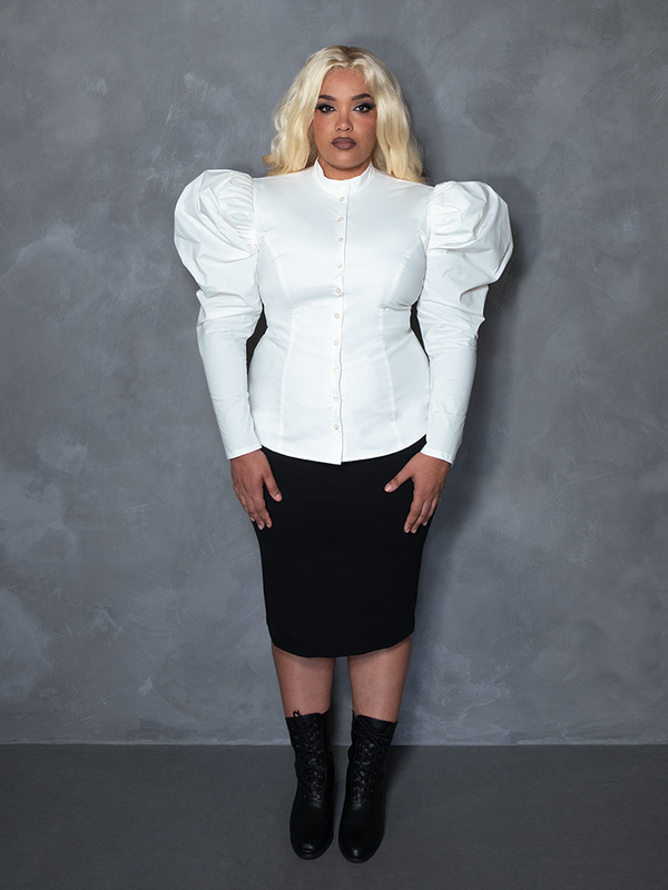 PRE-ORDER - Brontë Blouse in Ivory