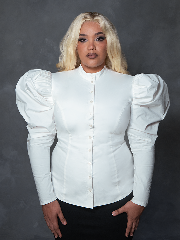 PRE-ORDER - Brontë Blouse in Ivory