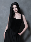 PRE-ORDER - Countess Corset in Black Velvet