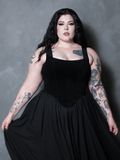 PRE-ORDER - Countess Corset in Black Velvet