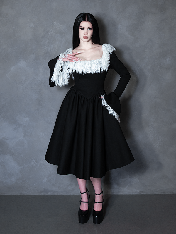 PRE-ORDER - Countess Swing Dress in Black