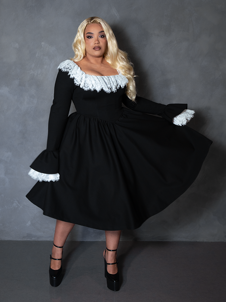 PRE-ORDER - Countess Swing Dress in Black