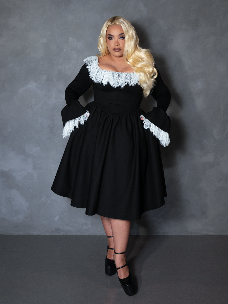 PRE-ORDER - Countess Swing Dress in Black