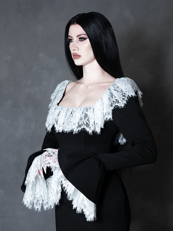 PRE-ORDER - Countess Wiggle Dress in Black