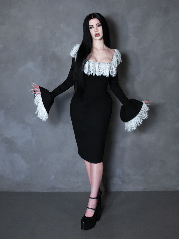 PRE-ORDER - Countess Wiggle Dress in Black