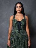 PRE-ORDER - CRIMSON PEAK Ambrosia Dress in Moth Print