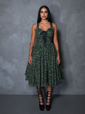 PRE-ORDER - CRIMSON PEAK Ambrosia Dress in Moth Print