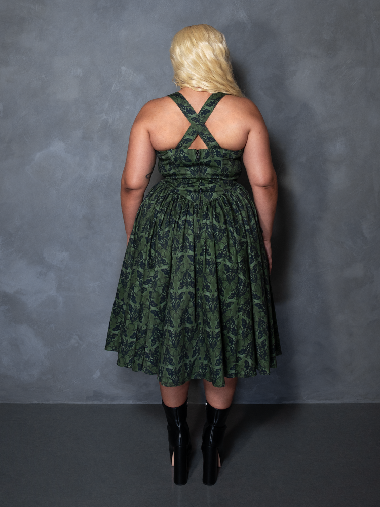 PRE-ORDER - CRIMSON PEAK Ambrosia Dress in Moth Print