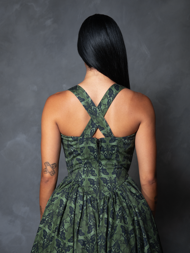 PRE-ORDER - CRIMSON PEAK Ambrosia Dress in Moth Print