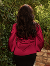 Victorian Blouse in Crimson Red