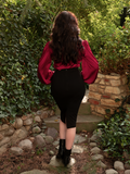 Victorian Blouse in Crimson Red