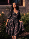 PRE-ORDER - Dark Forest Dress in Decayed Beauty Print
