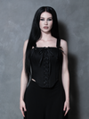 PRE-ORDER - Duchess Corset in Black Cotton Sateen
