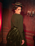 CRIMSON PEAK™ Edith Victorian Knit Cardigan in Olive