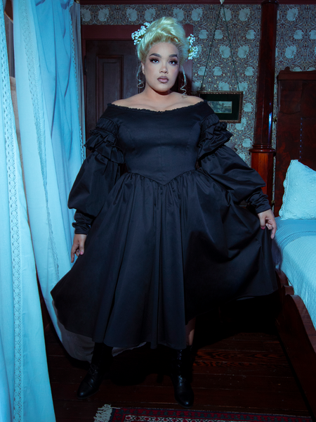 Ellen Victorian Dress in Black