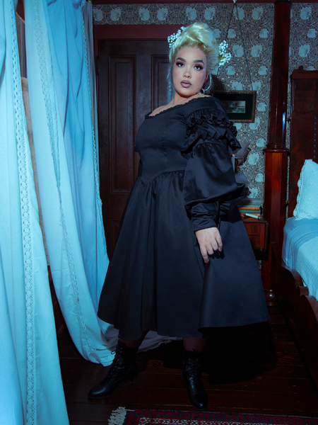 Ellen Victorian Dress in Black