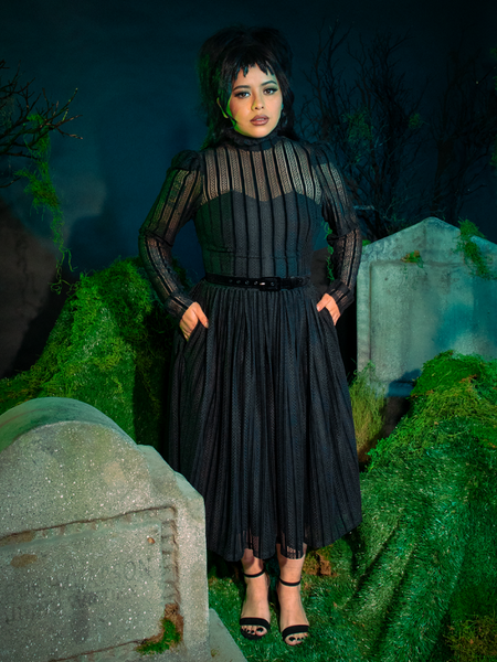 PRE ORDER Funeral Dress in Black Gothic Clothing La Femme En Noir