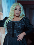 Gothic Glamour Bustier in Black