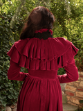 Haunted Beauty Capelet in Crimson