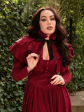 Haunted Beauty Capelet in Crimson