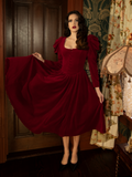 Haunted Beauty Victorian Dress in Crimson