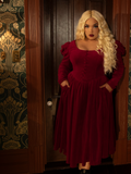 Haunted Beauty Victorian Dress in Crimson