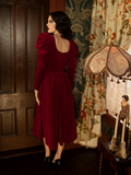 Haunted Beauty Victorian Dress in Crimson