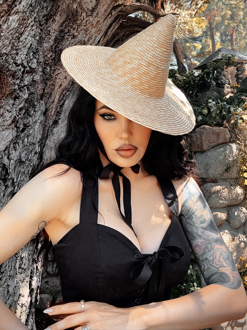 PRE-ORDER - Häxan Tilt Witch Hat in Natural