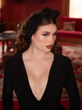 PRE-ORDER - Art Deco Knotted Headband in Black