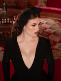 PRE-ORDER - Art Deco Knotted Headband in Black
