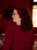 PRE-ORDER - Art Deco Knotted Headband in Crimson