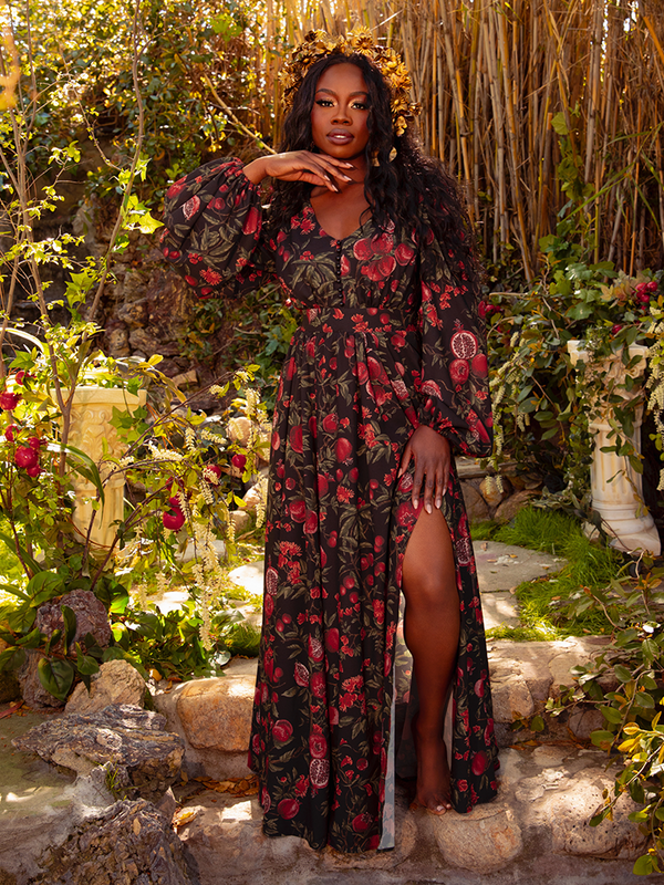 Heroine Maxi Dress in Pomegranate Print 2X