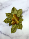 BACKLOT - Floral Brooch in Olive