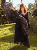 Flowing lace cascades like shadow and silk in the Juliet Sheer Lace Maxi Dress, a masterpiece designed for candlelit evenings and moonlit promenades.