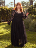 A sheer symphony of lace and shadow, the Juliet Maxi Dress in Black weaves mystery and allure, an unforgettable piece for twilight gatherings.